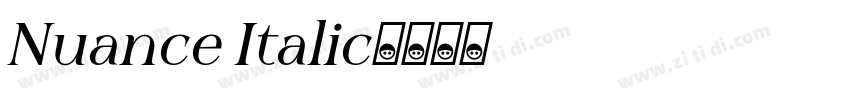 Nuance Italic字体转换